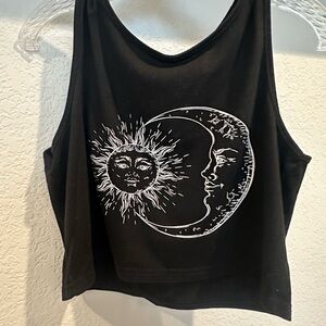 Black Graphic Women's Tank Top